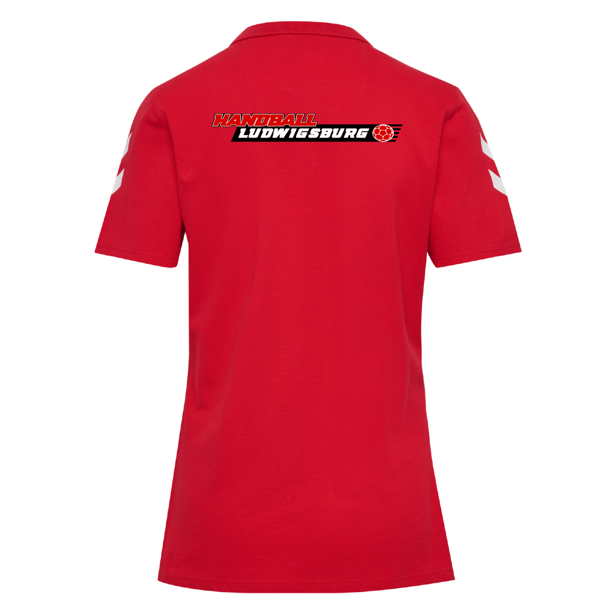 Hummel hmlGO 2.0 CHEVRON POLO WOMAN inkl.Wappen und Vereinsname (Initialen optional)
