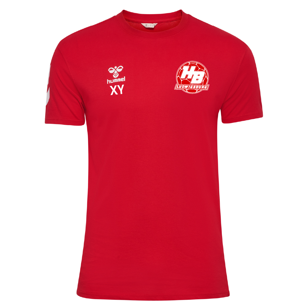 Hummel hmlGO 2.0 CHEVRON T-SHIRT S/S inkl.Wappen und Vereinsname (Initialen optional)