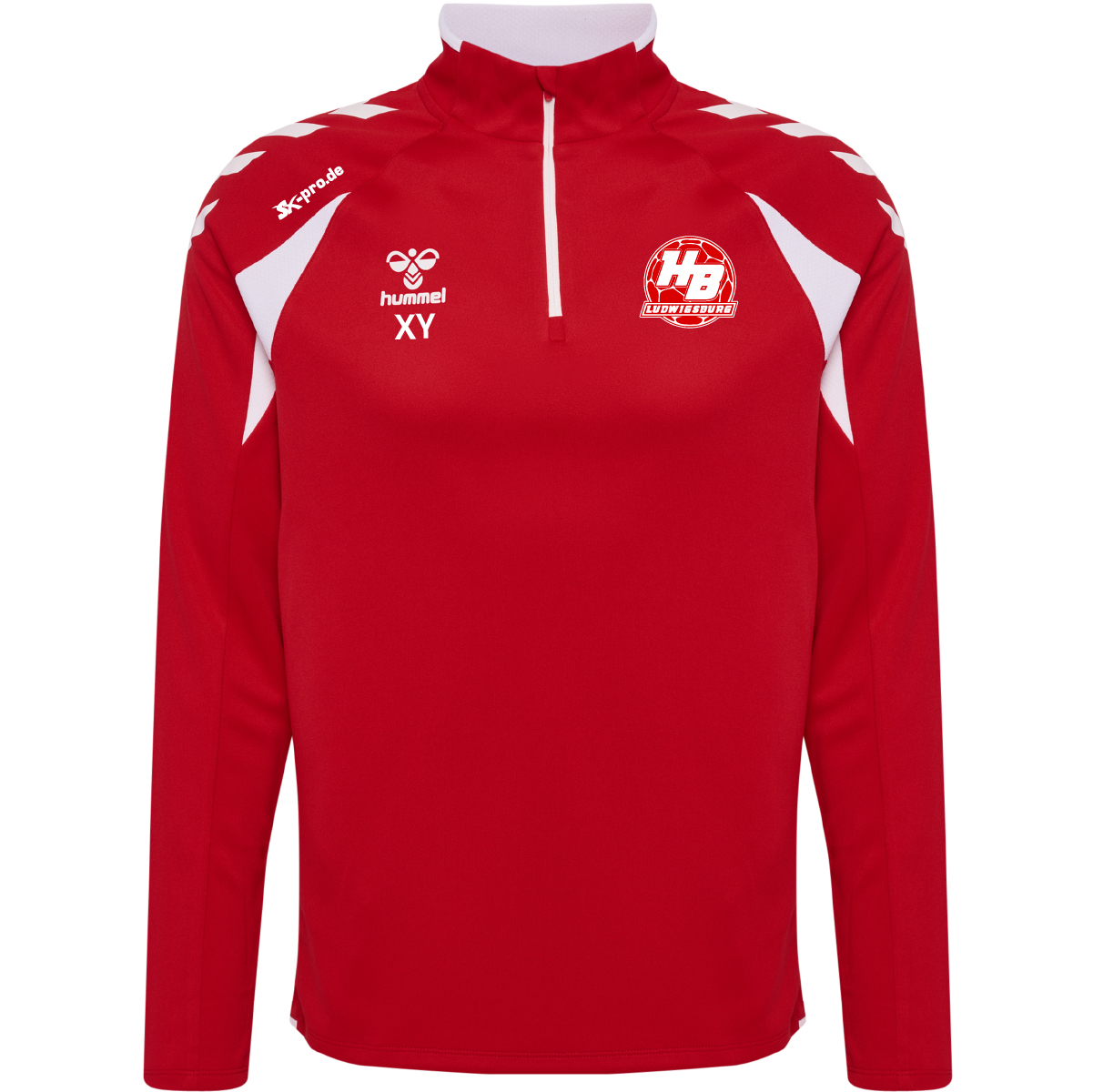 Hummel hmlCORE 2.0 HALF ZIP inkl.Wappen und Vereinsname (Initialen optional)
