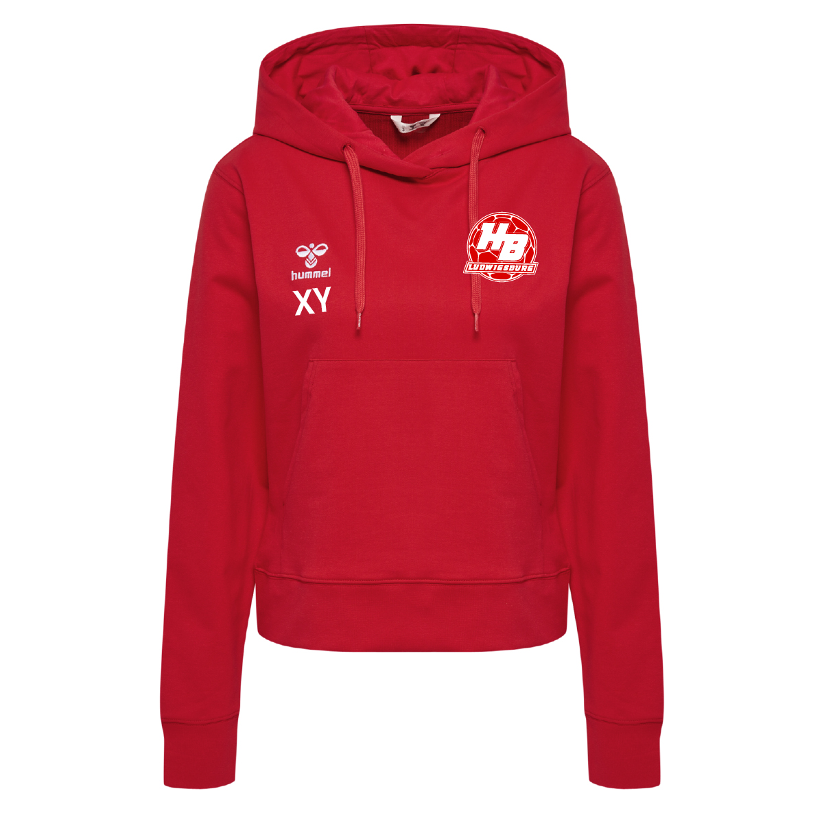 Hummel hmlGO 2.0 HOODIE WOMAN inkl.Wappen und Vereinsname (Initialen optional)
