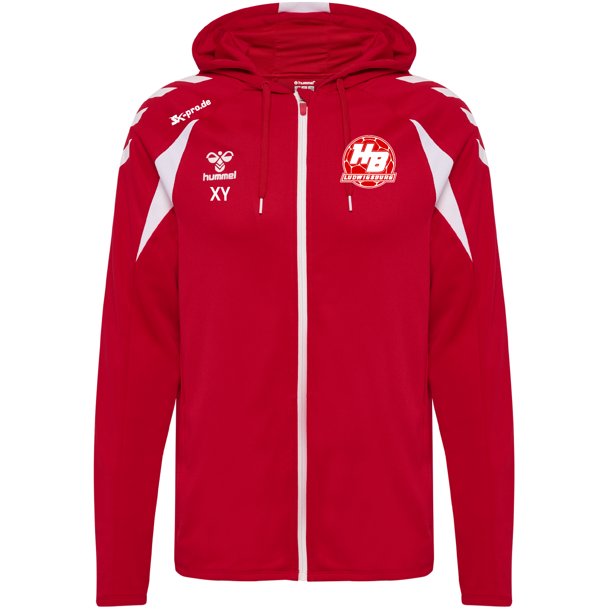 Hummel hmlCORE 2.0 ZIP HOODIE inkl.Wappen und Vereinsname (Initialen optional)
