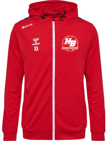 hmlAUTHENTIC PL ZIP HOODIE inkl. Wappen (Initialen und Vereinsname optional)