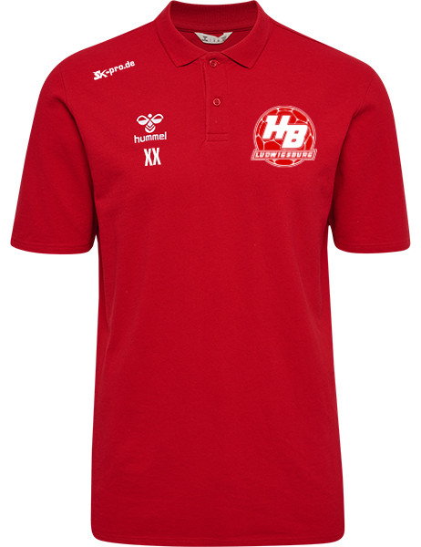 hmlGO 2.0 POLO inkl. Wappen (Initialen und Vereinsname optional)
