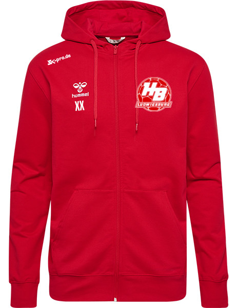 hmlGO 2.0 ZIP HOODIE inkl. Wappen (Initialen und Vereinsname optional)