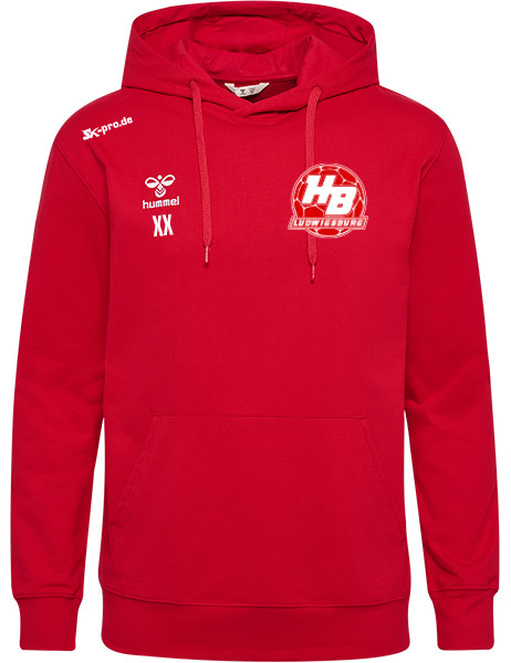 hmlGO 2.0 HOODIE inkl. Wappen (Initialen und Vereinsname optional)