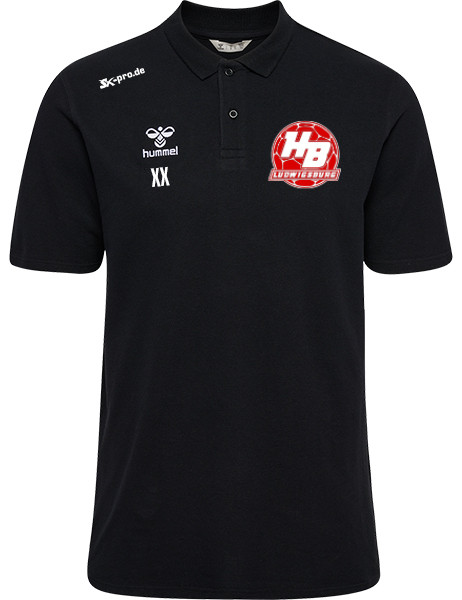 hmlGO 2.0 POLO inkl. Wappen (Initialen und Vereinsname optional)