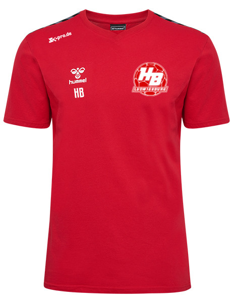 hmlAUTHENTIC CO T-SHIRT S/S inkl. Wappen (Initialen und Vereinsname optional)