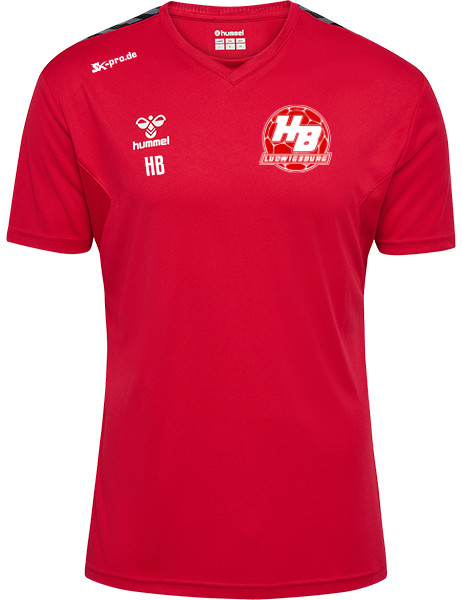 hmlAUTHENTIC PL JERSEY S/S inkl. Wappen (Initialen und Vereinsname optional)